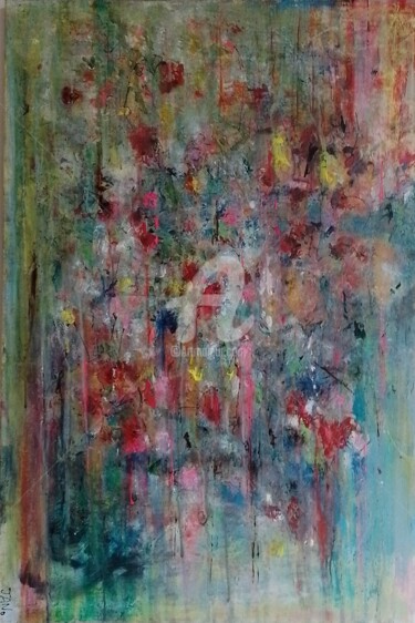 Картина под названием "Yonder" - Jan O'Sullivan, Подлинное произведение искусства, Акрил Установлен на Деревянная рама для н…