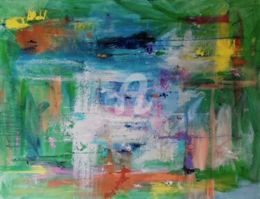 Pintura titulada "Following The Rain" por Jan O'Sullivan, Obra de arte original, Acrílico Montado en Bastidor de camilla de…