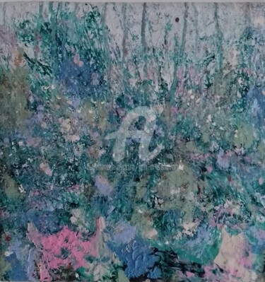 Pittura intitolato "Ashford Gardens" da Jan O'Sullivan, Opera d'arte originale, Acrilico Montato su Telaio per barella in le…