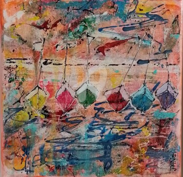 Картина под названием "Summer Bay" - Jan O'Sullivan, Подлинное произведение искусства, Акрил Установлен на Деревянная рама д…