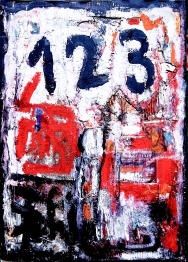 Картина под названием "Abraded memories" - Jan Pevný, Подлинное произведение искусства, лак Установлен на Деревянная рама дл…