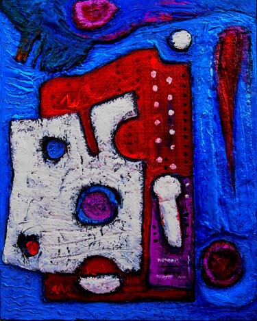 Painting titled "Things from the past" by Jan Pevný, Original Artwork, Acrylic