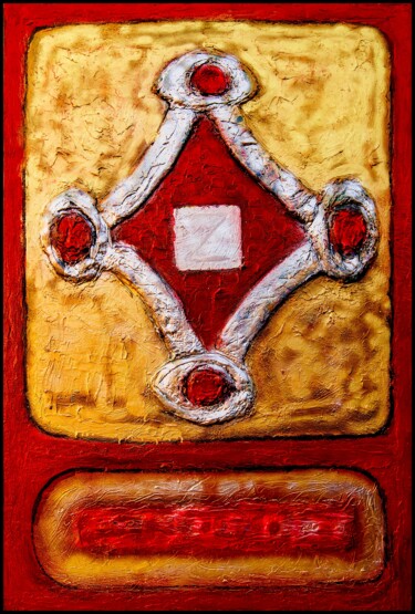 Painting titled "Doors to Ukraine" by Jan Pevný, Original Artwork, Acrylic Mounted on Wood Stretcher frame