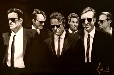 Peinture intitulée "Reservoir Dogs" par Jan Poncelet, Œuvre d'art originale, Acrylique