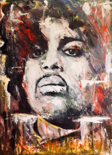 Painting titled "Prince" by Jan Poncelet, Original Artwork, Acrylic