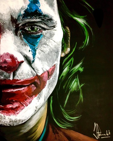 Pittura intitolato "Joker" da Jan Poncelet, Opera d'arte originale, Acrilico