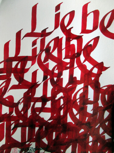 "Liebe III" başlıklı Tablo Jan René Fuchsluger tarafından, Orijinal sanat, Mürekkep