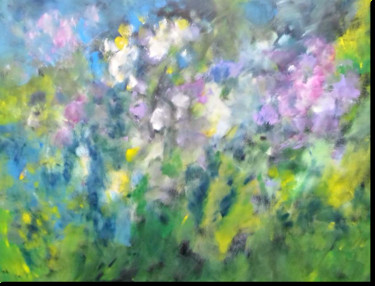 Peinture intitulée "A Summer Garden II…" par Jan Rippingham, Œuvre d'art originale, Acrylique