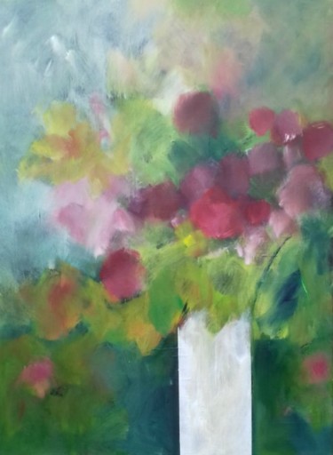 Painting titled "ROSES" by Jan Rippingham, Original Artwork, Acrylic