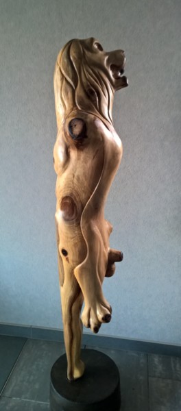 SPHINX ( two sided, lion , woman ! ) Sculpture titled "SPHINX ( two sided,…" by Jan Van Braekel, Original Art, Wood