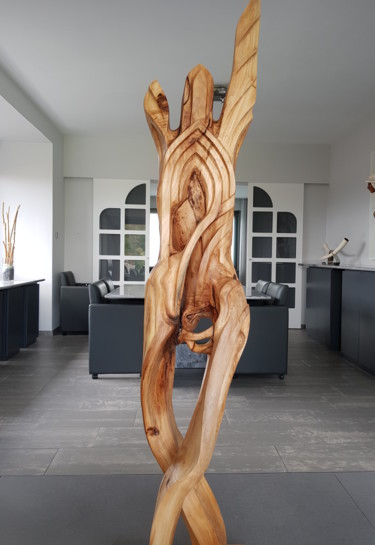 Скульптура под названием "GROWING CATHEDRAL 2" - Jan Van Braekel, Подлинное произведение искусства, Дерево