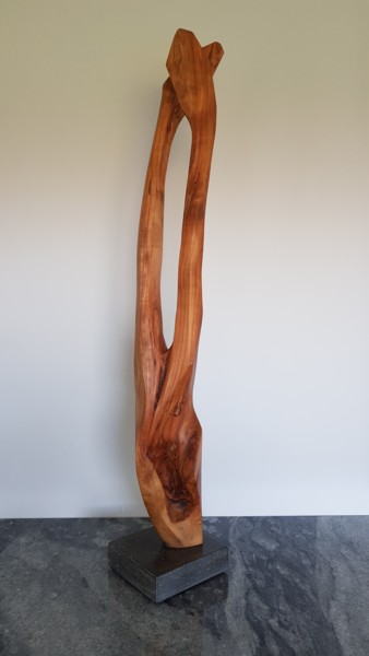 Скульптура под названием "TWIN 2" - Jan Van Braekel, Подлинное произведение искусства, Дерево