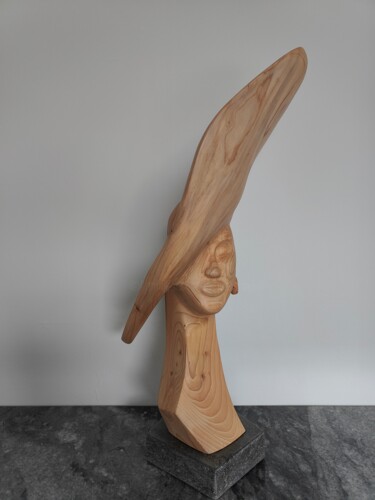 Skulptur mit dem Titel "YOU CAN LEAVE YOUR…" von Jan Van Braekel, Original-Kunstwerk, Holz