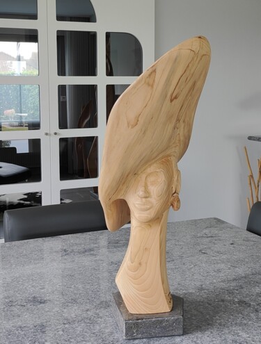 Skulptur mit dem Titel "YOU CAN LEAVE YOUR…" von Jan Van Braekel, Original-Kunstwerk, Holz