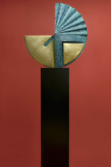 Skulptur mit dem Titel "the Sun" von Jan-Willem Krijger, Original-Kunstwerk, Bronze