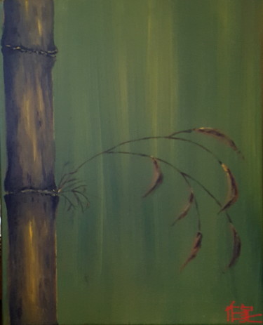 Schilderij getiteld "Bamboo too" door Jan Schrijver, Origineel Kunstwerk, Acryl