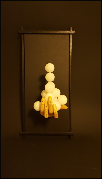 Sculpture intitulée "Balance" par Jan Schrijver, Œuvre d'art originale, Techniques mixtes