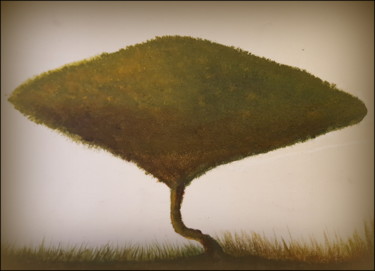 Painting titled "No real tree" by Jan Schrijver, Original Artwork, Acrylic