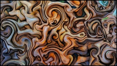 Digitale Kunst getiteld "Labyrinth" door Jan Schrijver, Origineel Kunstwerk, Digitaal Schilderwerk