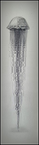 Dessin intitulée "Once it comes out o…" par Jan Schrijver, Œuvre d'art originale, Crayon
