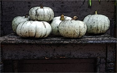 Фотография под названием "Still life pumpkins" - Jan Schrijver, Подлинное произведение искусства