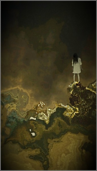 Arte digitale intitolato "Lost in her own min…" da Jan Schrijver, Opera d'arte originale