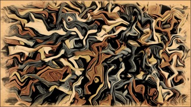 Digitale Kunst getiteld "Structure chaos." door Jan Schrijver, Origineel Kunstwerk