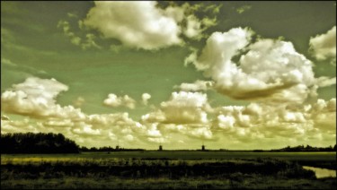 Photographie intitulée "Three windmills" par Jan Schrijver, Œuvre d'art originale, Photographie numérique