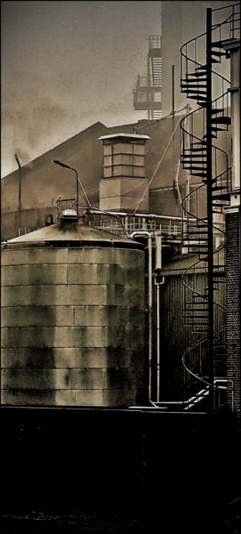 Фотография под названием "Factory" - Jan Schrijver, Подлинное произведение искусства, Цифровая фотография