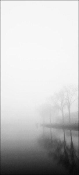 Fotografie mit dem Titel "Morning fog" von Jan Schrijver, Original-Kunstwerk, Digitale Fotografie