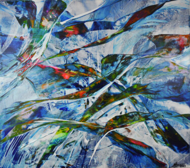 Картина под названием "Abstract N°338" - Jana Noldin, Подлинное произведение искусства, Акрил