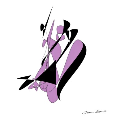 Grafika cyfrowa / sztuka generowana cyfrowo zatytułowany „Entre abraços” autorstwa Janaina Lima, Oryginalna praca, Malarstwo…