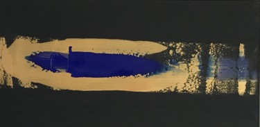 Malerei mit dem Titel "Grand Bleu" von Jana Kuzmi, Original-Kunstwerk, Acryl