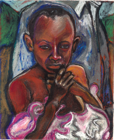 Painting titled "african-princess.jpg" by Janas Durkee, Original Artwork