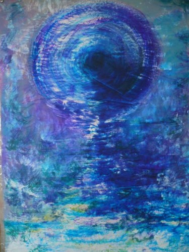 Painting titled "Sea" by Jana Šmakalová, Original Artwork, Acrylic