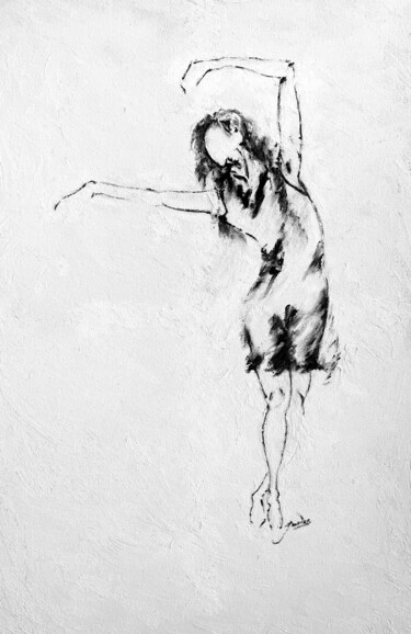 Dancer Peinture intitulée "Dancer" par Jan Raats, Œuvre d'art originale, Huile