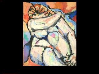 Peinture intitulée "femme nue" par Jane Betti, Œuvre d'art originale