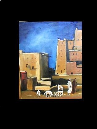 Peinture intitulée "Maroc" par Jane Betti, Œuvre d'art originale