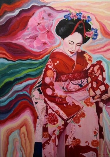 geisha in kimono ➽ 105 Opere d'arte originali, edizioni limitate e stampe