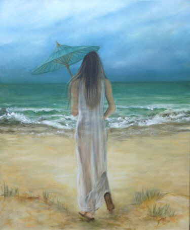 Painting titled "Between here and th…" by Jane Moore, Original Artwork, Oil