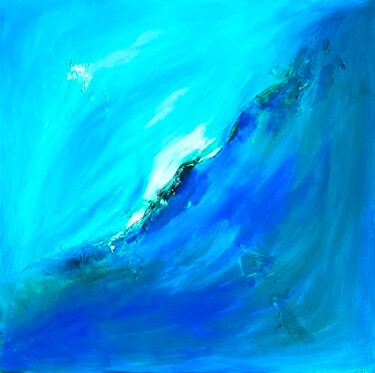 Malerei mit dem Titel "Big ocean" von Jane Ti, Original-Kunstwerk, Acryl