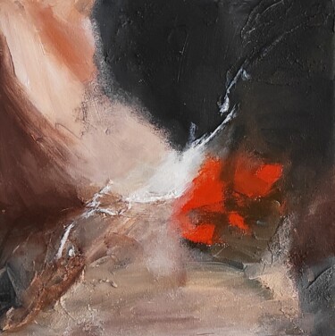 Картина под названием "Flare" - Jane Ti, Подлинное произведение искусства, Акрил Установлен на Деревянная рама для носилок