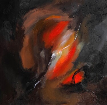 Peinture intitulée "Big flare" par Jane Ti, Œuvre d'art originale, Acrylique