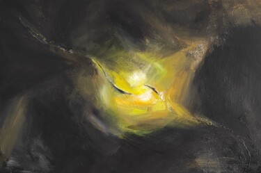 Ζωγραφική με τίτλο "Night star" από Jane Ti, Αυθεντικά έργα τέχνης, Ακρυλικό