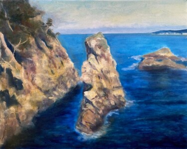 Painting titled "Point Reyes after G…" by Jane Wong, Original Artwork, Oil