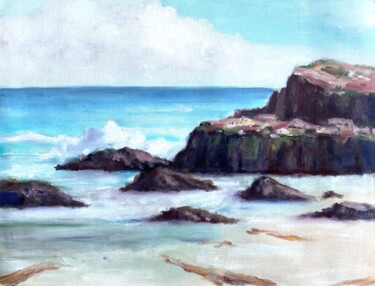 Pittura intitolato "Laguna Beach Enchan…" da Jane Wong, Opera d'arte originale, Olio