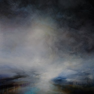 Pittura intitolato "Falling Cloud" da Jane Elizabeth Cullum, Opera d'arte originale, Acrilico Montato su Telaio per barella…