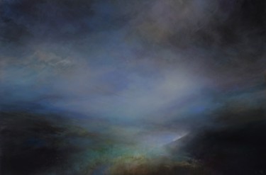 Pittura intitolato "Borderlands: Caradoc" da Jane Elizabeth Cullum, Opera d'arte originale, Acrilico Montato su Telaio per b…