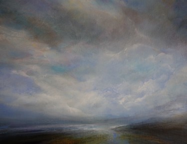 Картина под названием "October Winds" - Jane Elizabeth Cullum, Подлинное произведение искусства, Акрил