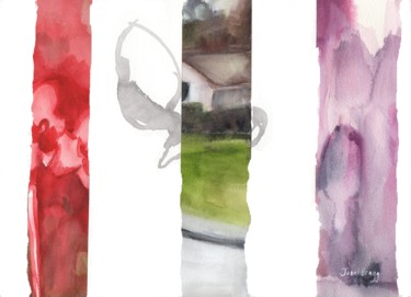 Картина под названием "Collage of Painting…" - Janel Bragg, Подлинное произведение искусства, Чернила